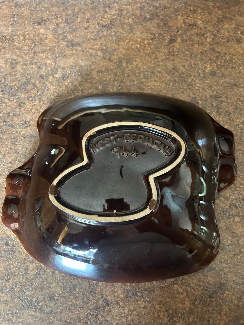 Brown Ceramic Decorative Bowl